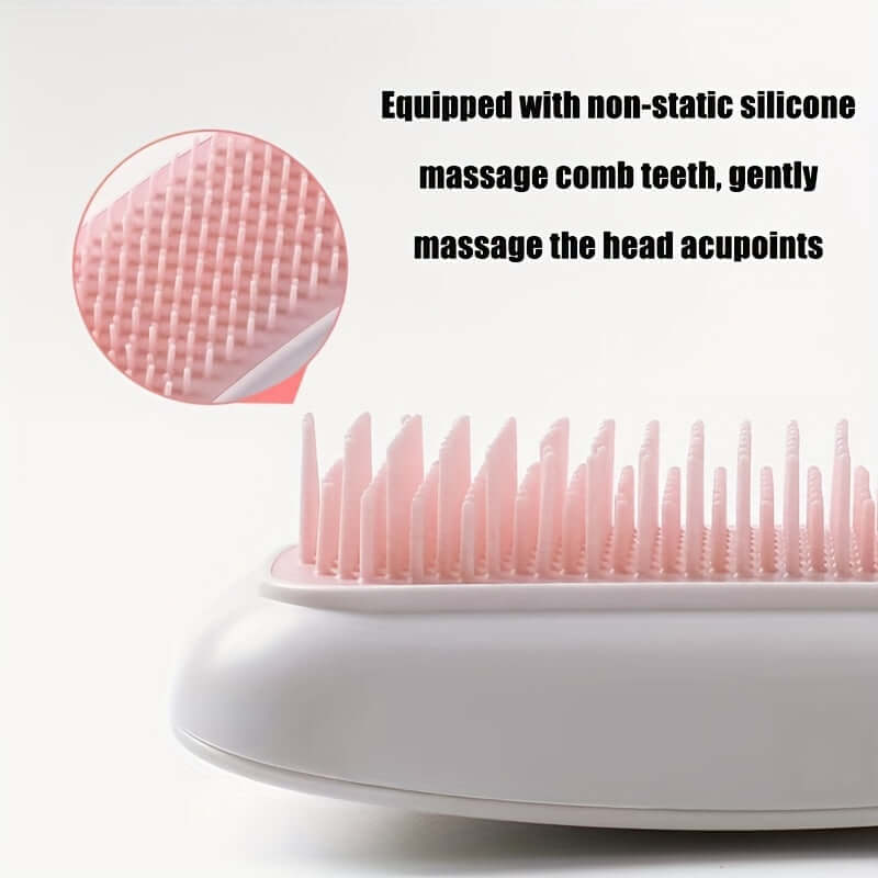 Close-up of the teeth on the Electric Massage Comb