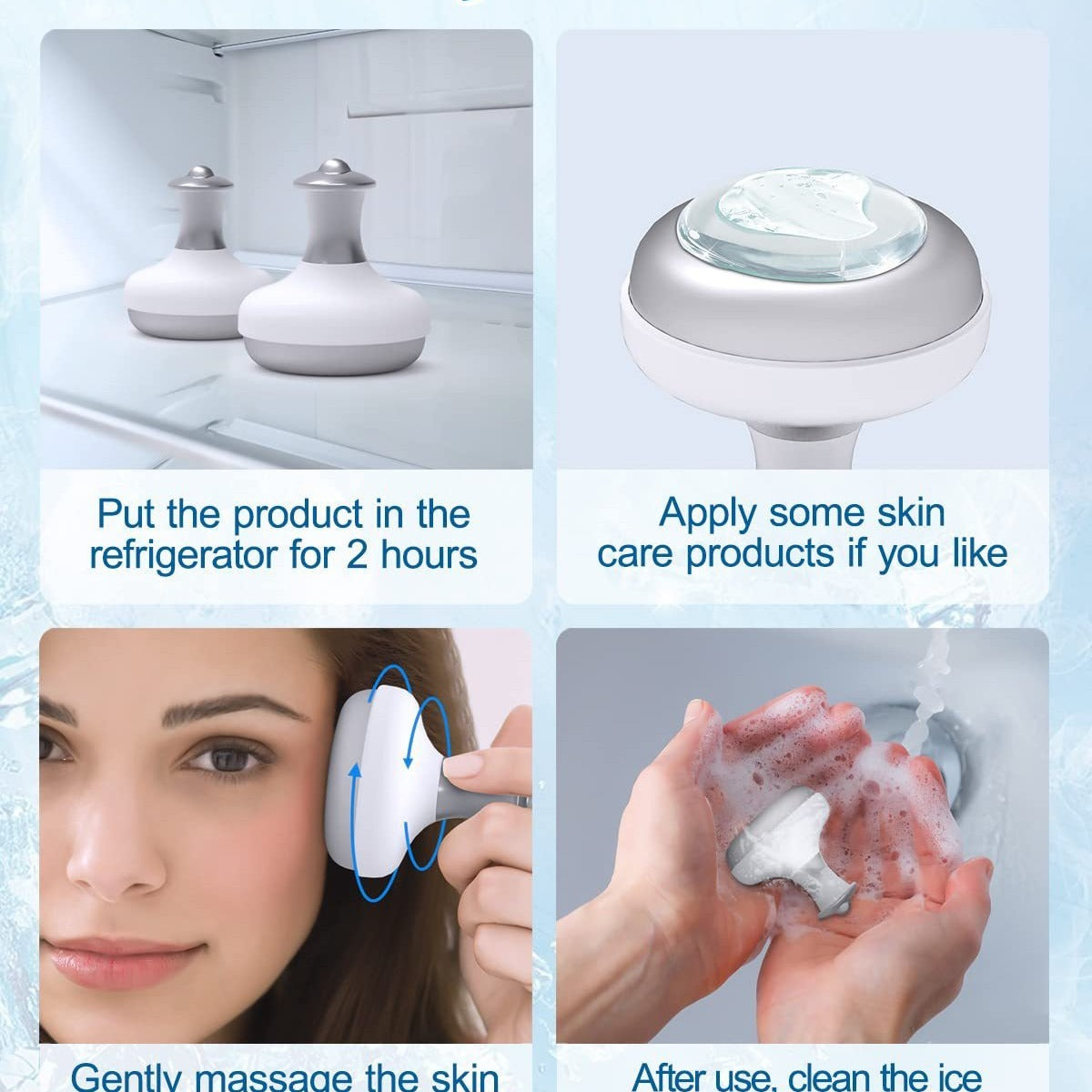 Portable Ice Roller for Face and Body - details - how to use