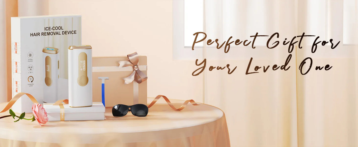3-in-1 IPL Laser Hair Removal Device with Ice Cooling