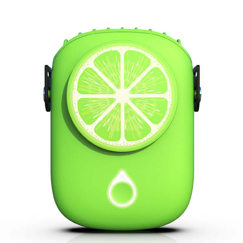 Portable Citrus Neck Fan in green color