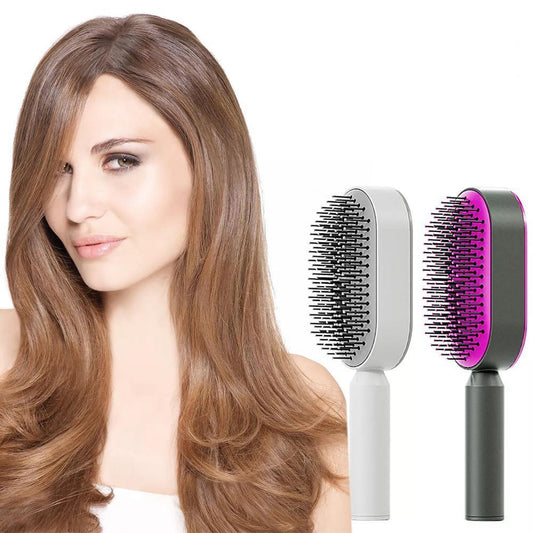 Self-Cleaning Hair Brush - Beauty Touch Essentials