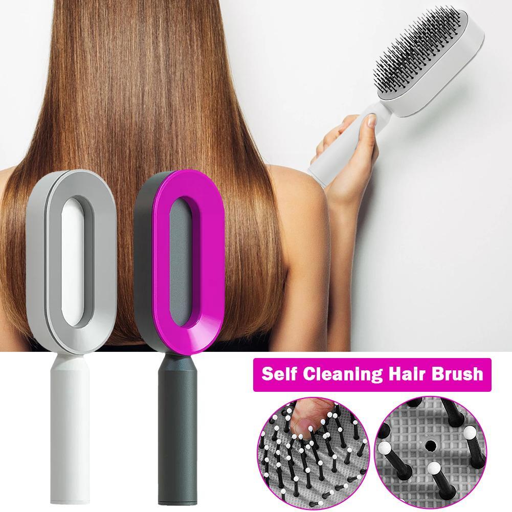 Self-Cleaning Hair Brush - Beauty Touch Essentials