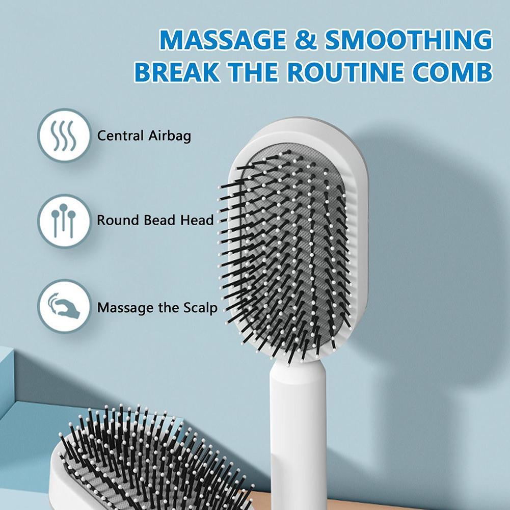 Self-Cleaning Hair Brush - Beauty Touch Essentials