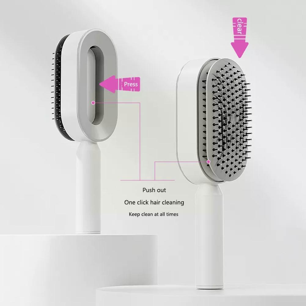 Self-Cleaning Hair Brush - Beauty Touch Essentials