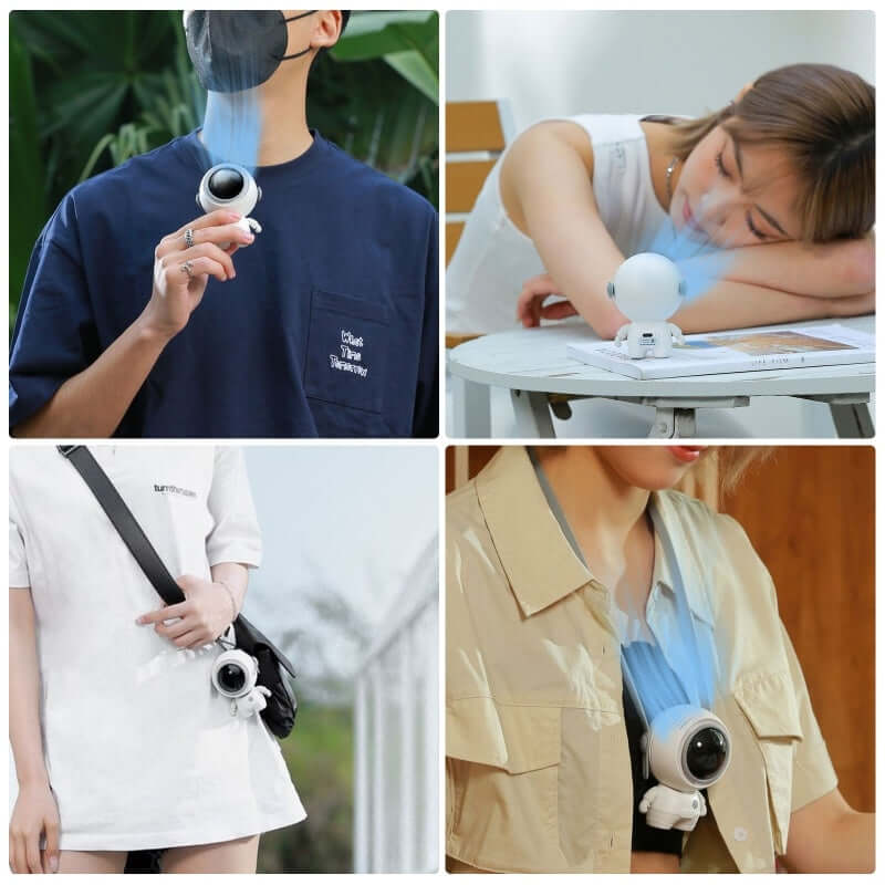 Astronaut Portable Neck Fan - easy to carry