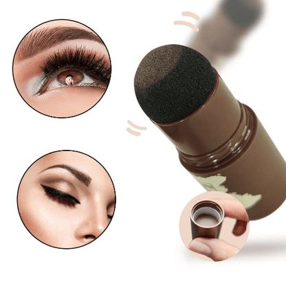 Eyebrow Stamp Stencil Kit with powder stored in the cap