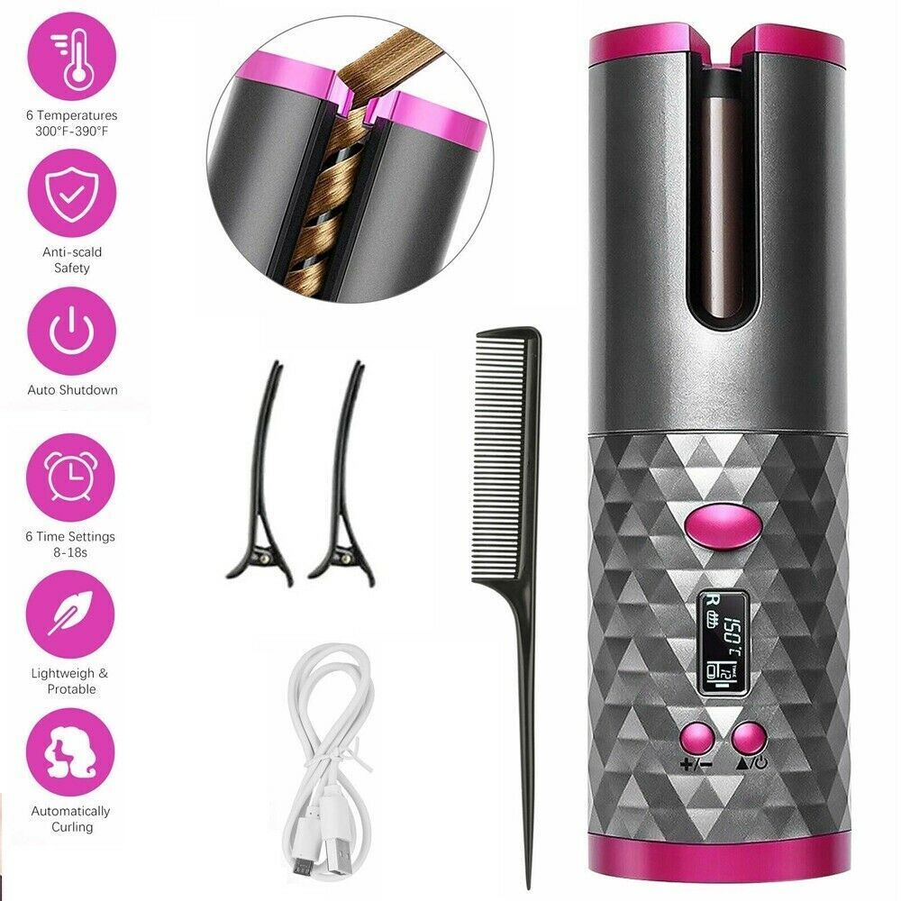 Hair Waver Curling Iron features and packaging details