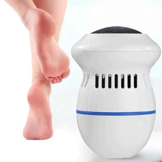 Smooth heels next to the Electric Vacuum Foot Grinder