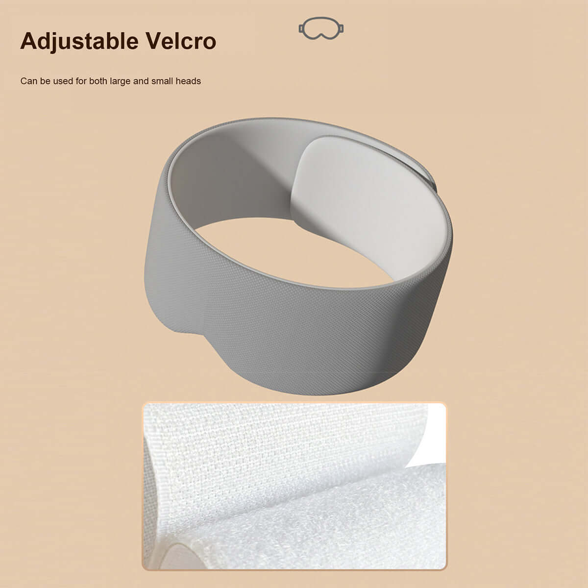 Soft Silk Cotton Comfort Sleep Eye Mask - can be used for large and small heads