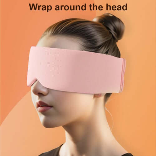 Soft Silk Cotton Comfort Sleep Eye Mask wrap around the head