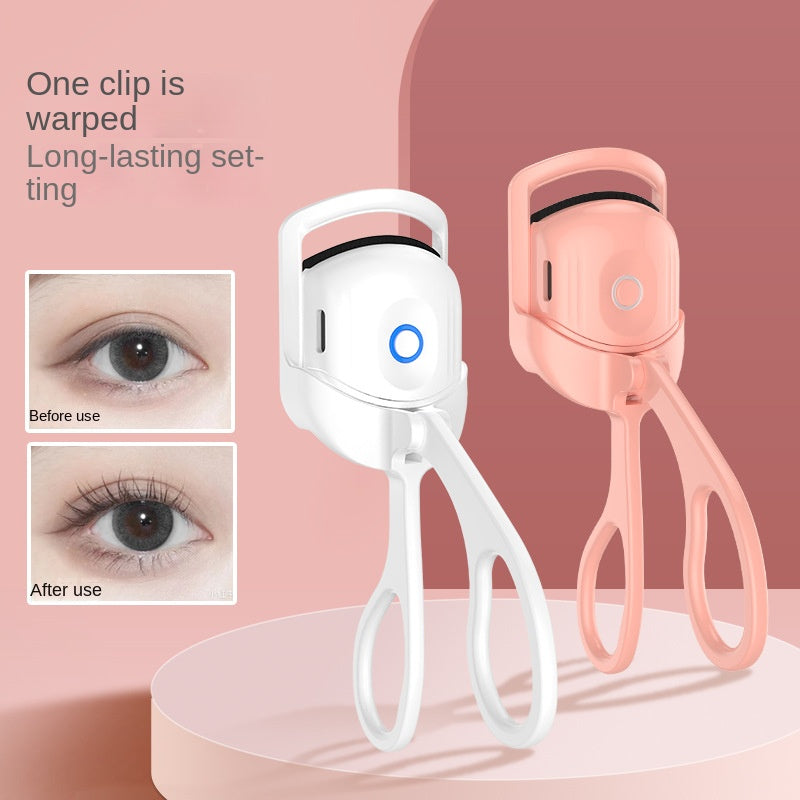 Two Electric Portable Eyelash Curlers - before and after